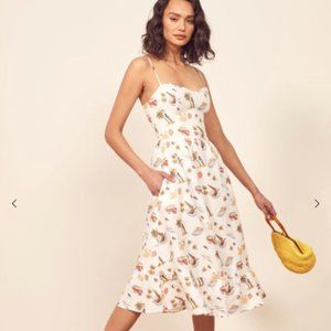 Reformation Eileen Linen Midi Dress (2)